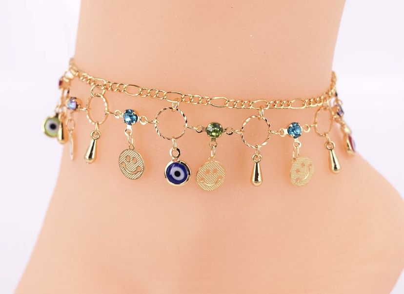 Gold Plated Brass Anklets