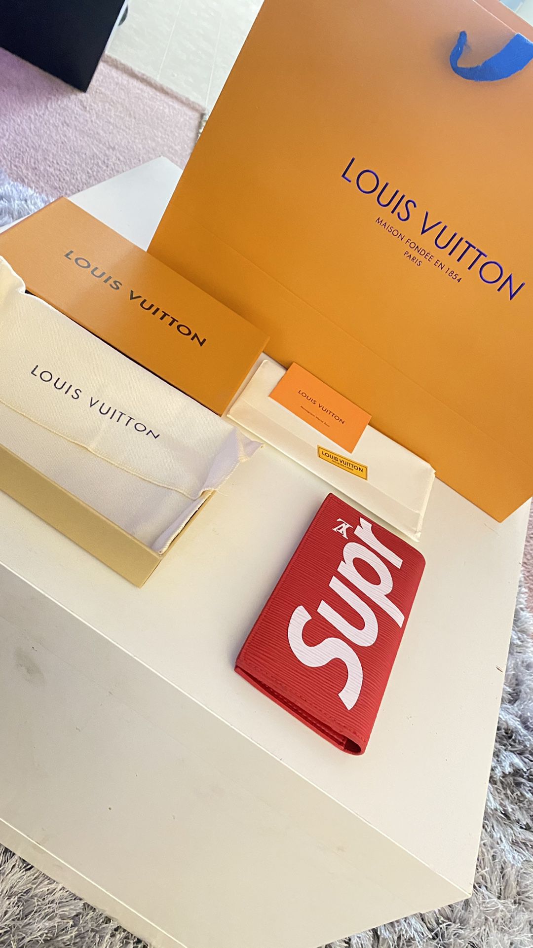 Supreme  X  louis Vuitton Wallet 