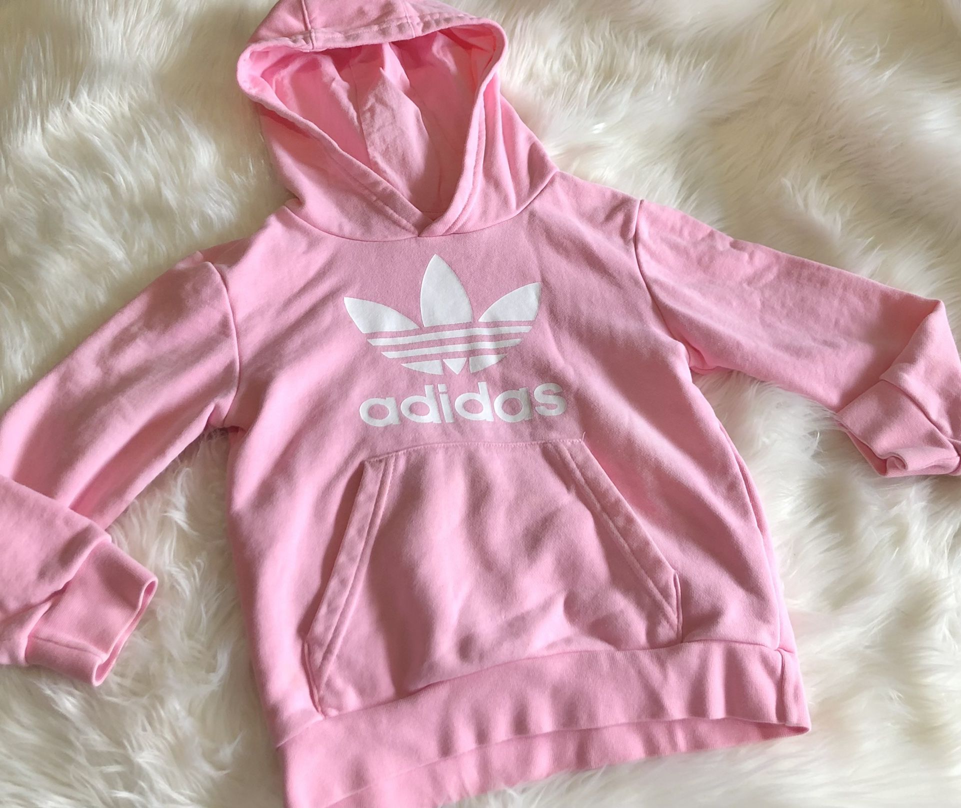 Adidas Girls Pink Hoodie *Size 5/6