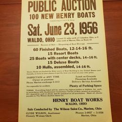 1956 Henry Boat Poster  Thumbnail