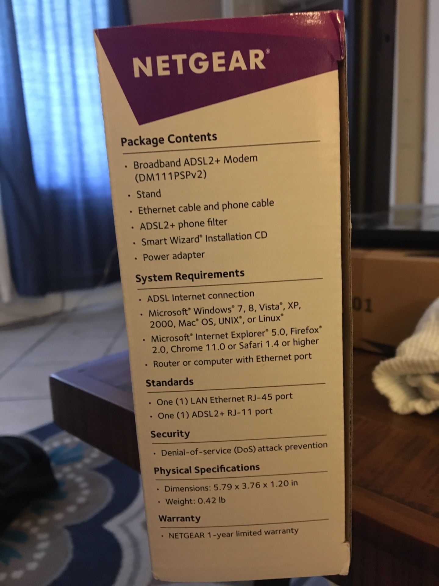 NETGEAR Broadband ADSL2+ Modem