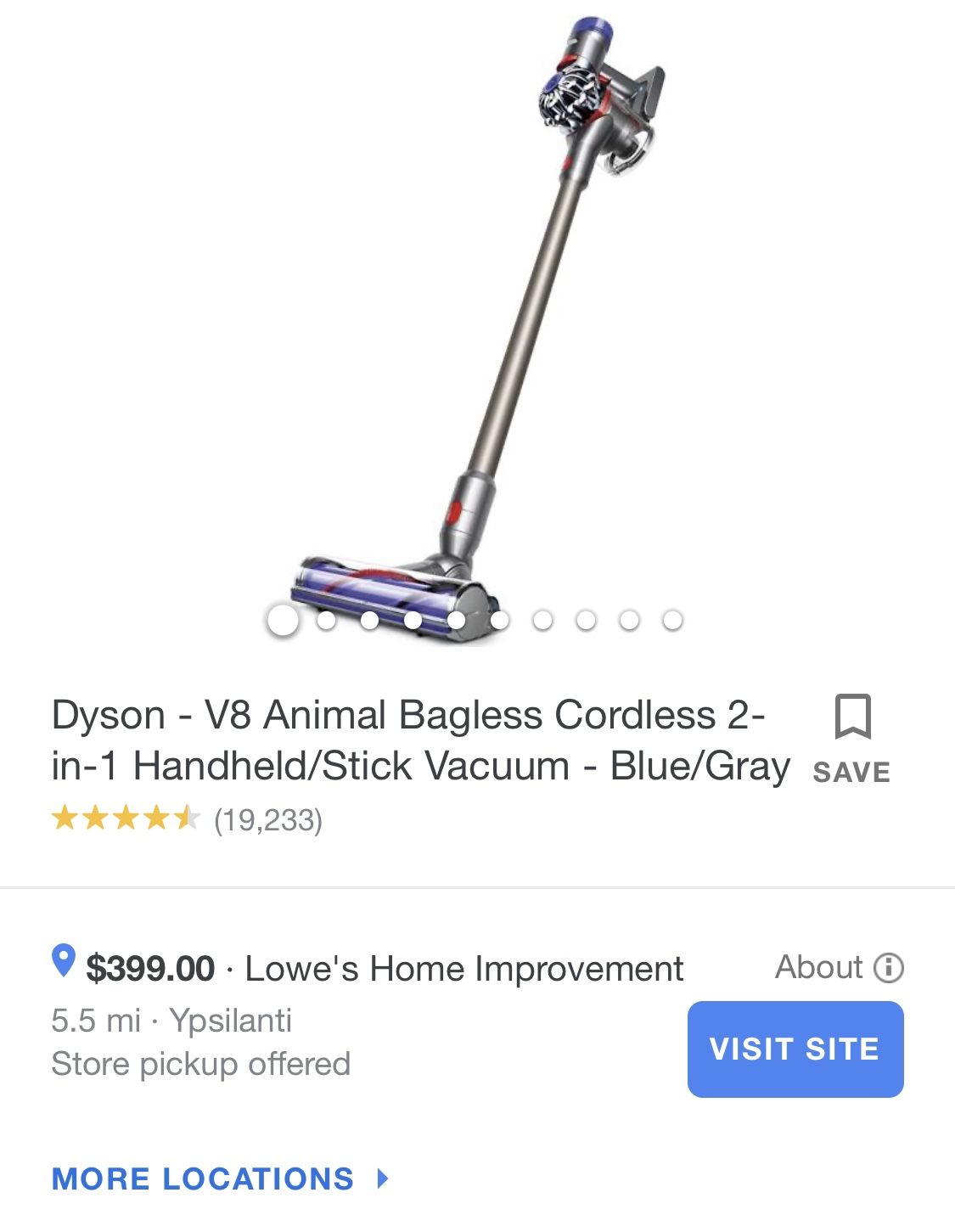 Dyson V8+ Animal Cord Free Stick Vacuum