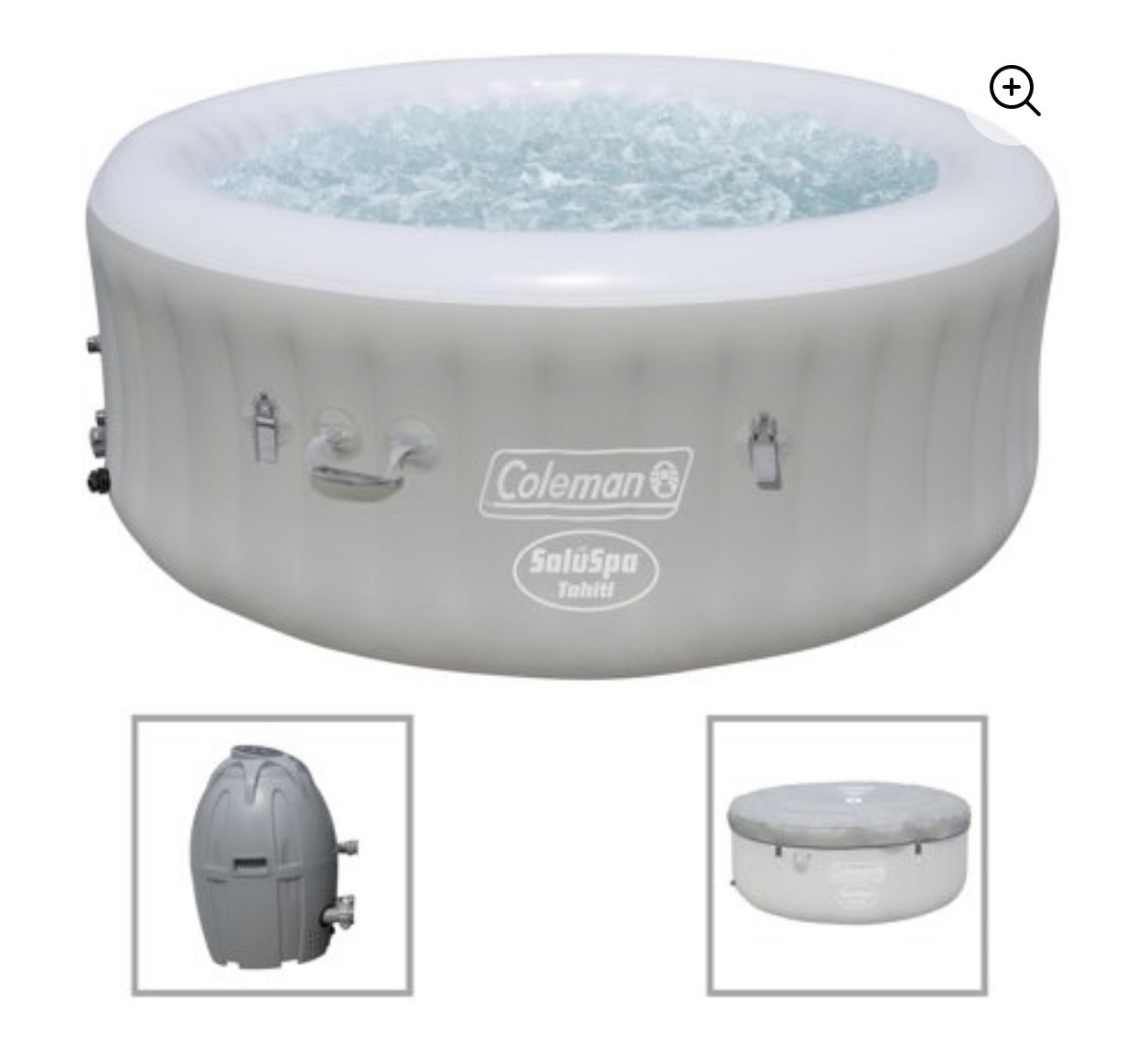 Coleman SaluSpa 71" x 26" Tahiti AirJet Inflatable Hot Tub, 2-4 Person, BRAND NEW IN BOX