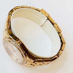 Fossil Crystal Bezel 28mm Women's 50M Rose Gold Dress Bracelet Watch BQ1425 Thumbnail