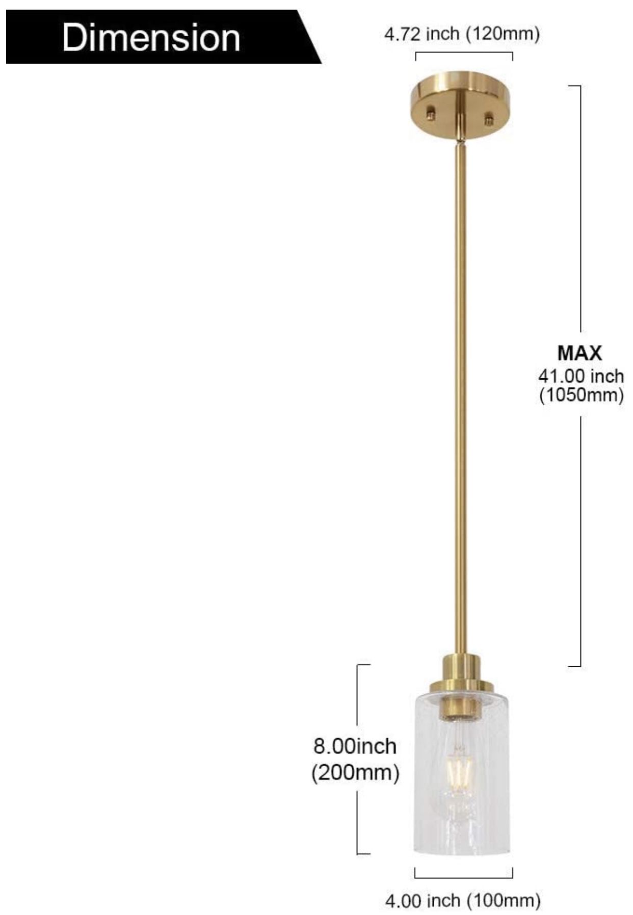 Brass Ceiling Lamp (1pc)
