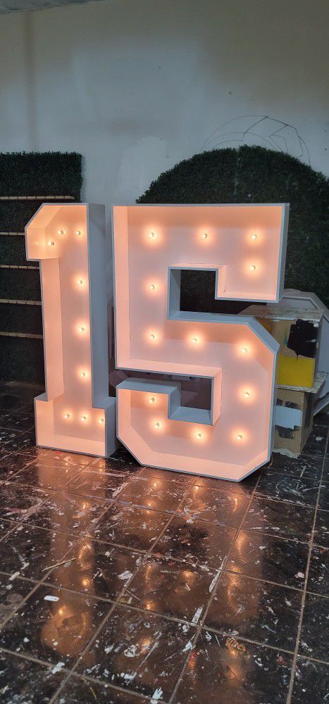 Marquee Letters/numbers Party Props