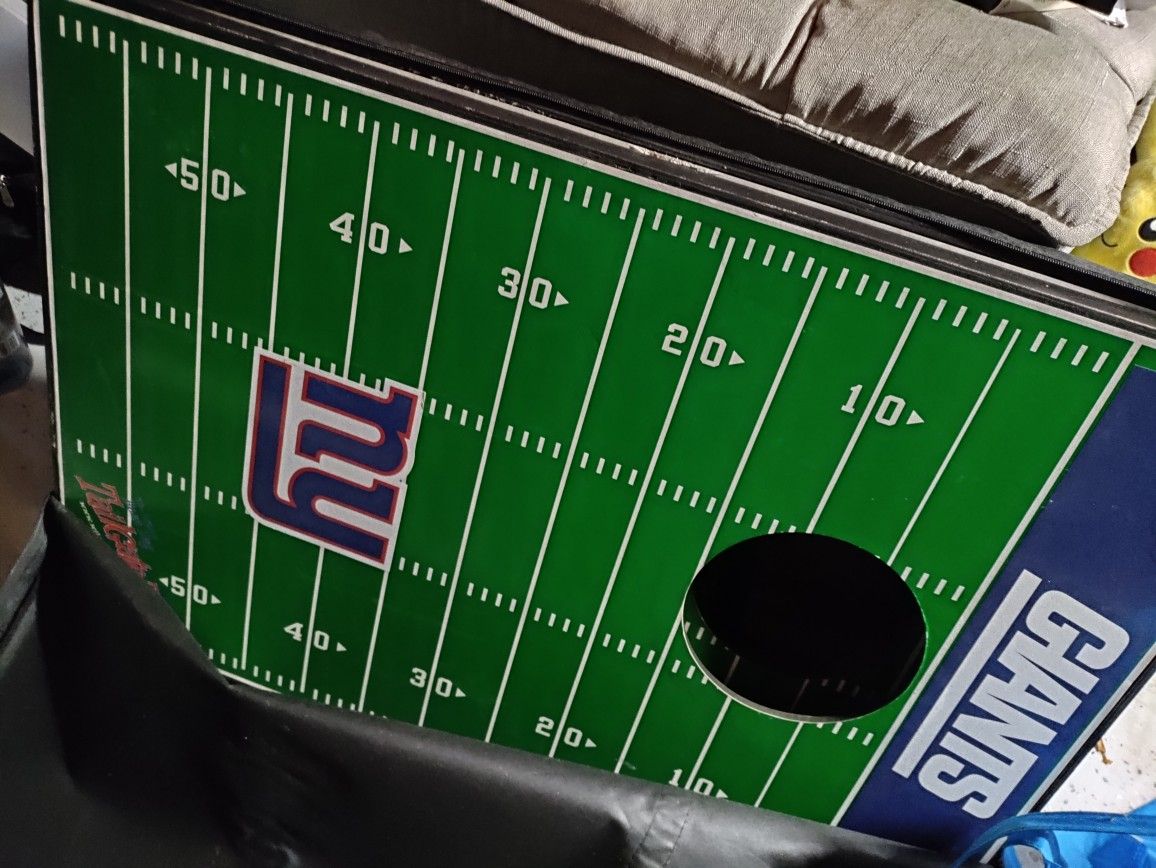 New York Giants Cornhole Game With Bean Bags