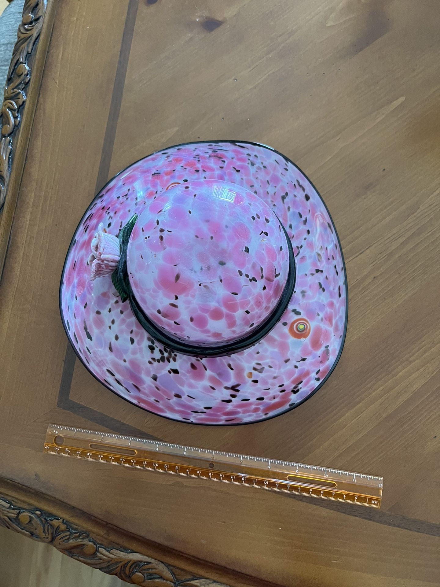 Beautiful,Murano Style, Glass Girls Hat