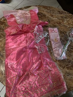 Beautiful Cinderella Halloween/ Dress Up - Pretend Dress & Accessories Size 7/8 - NEW Thumbnail