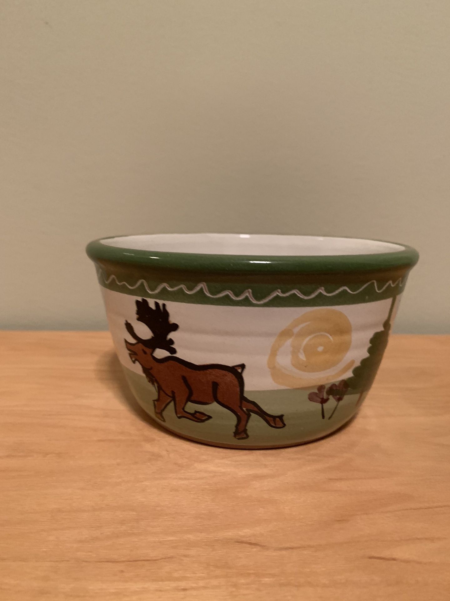 Collectible Pottery, 5-/2” Ceramic Bowl HandMade For Caribou Coffee