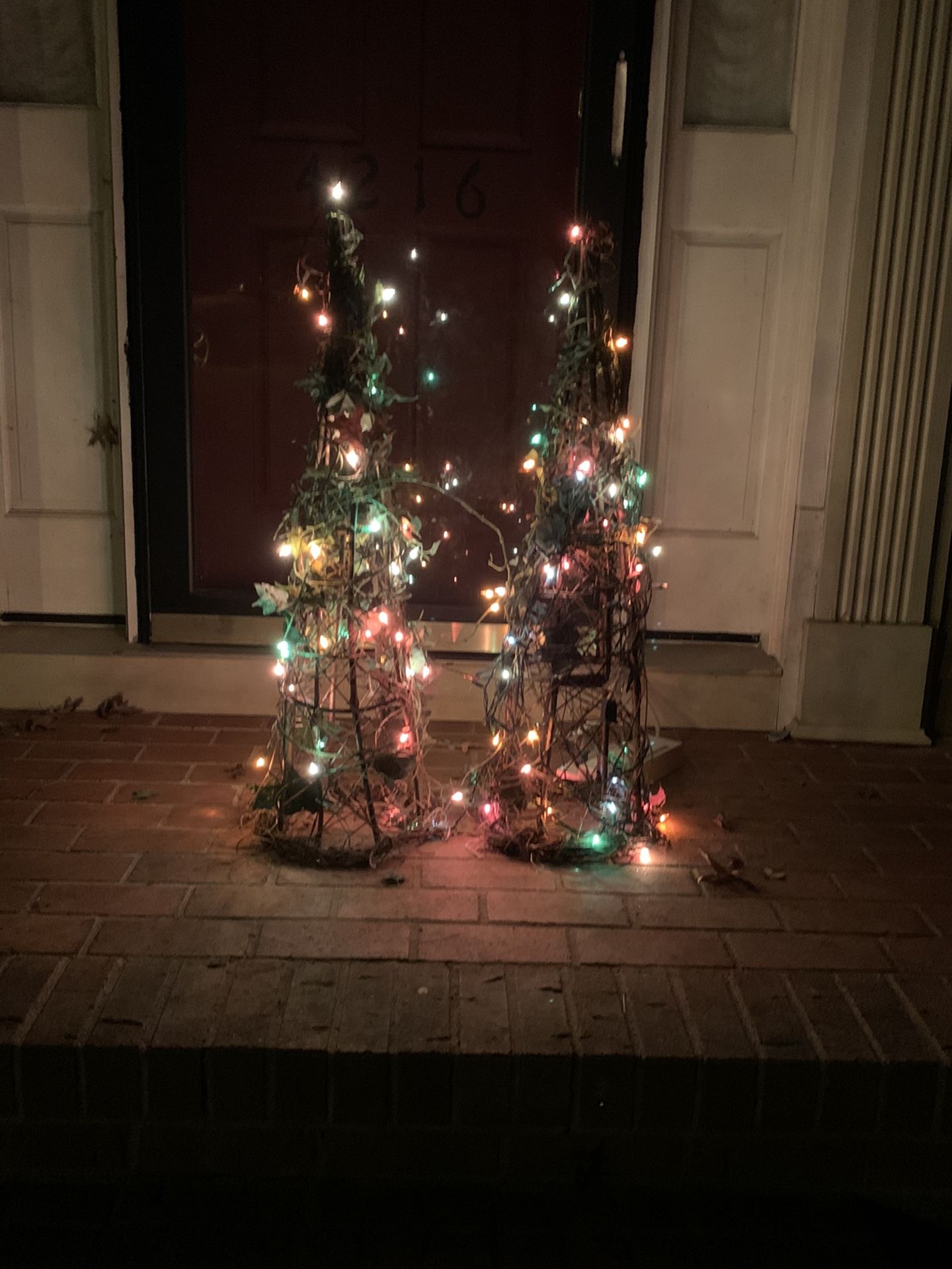 2 Porch Topiaries