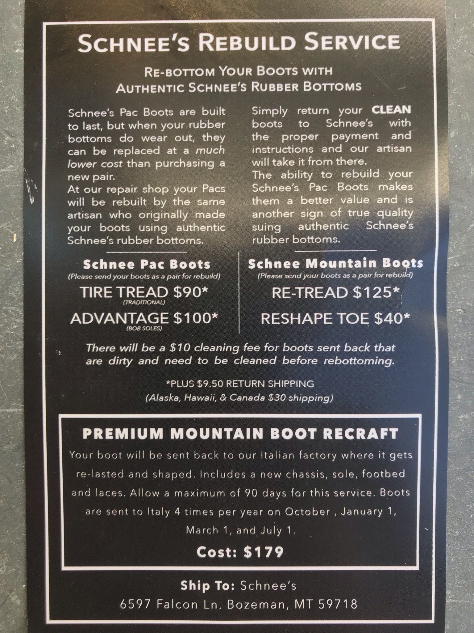 Schnee’s Hiking Boots