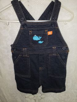 Carters child of mine overalls 3/6 months Thumbnail