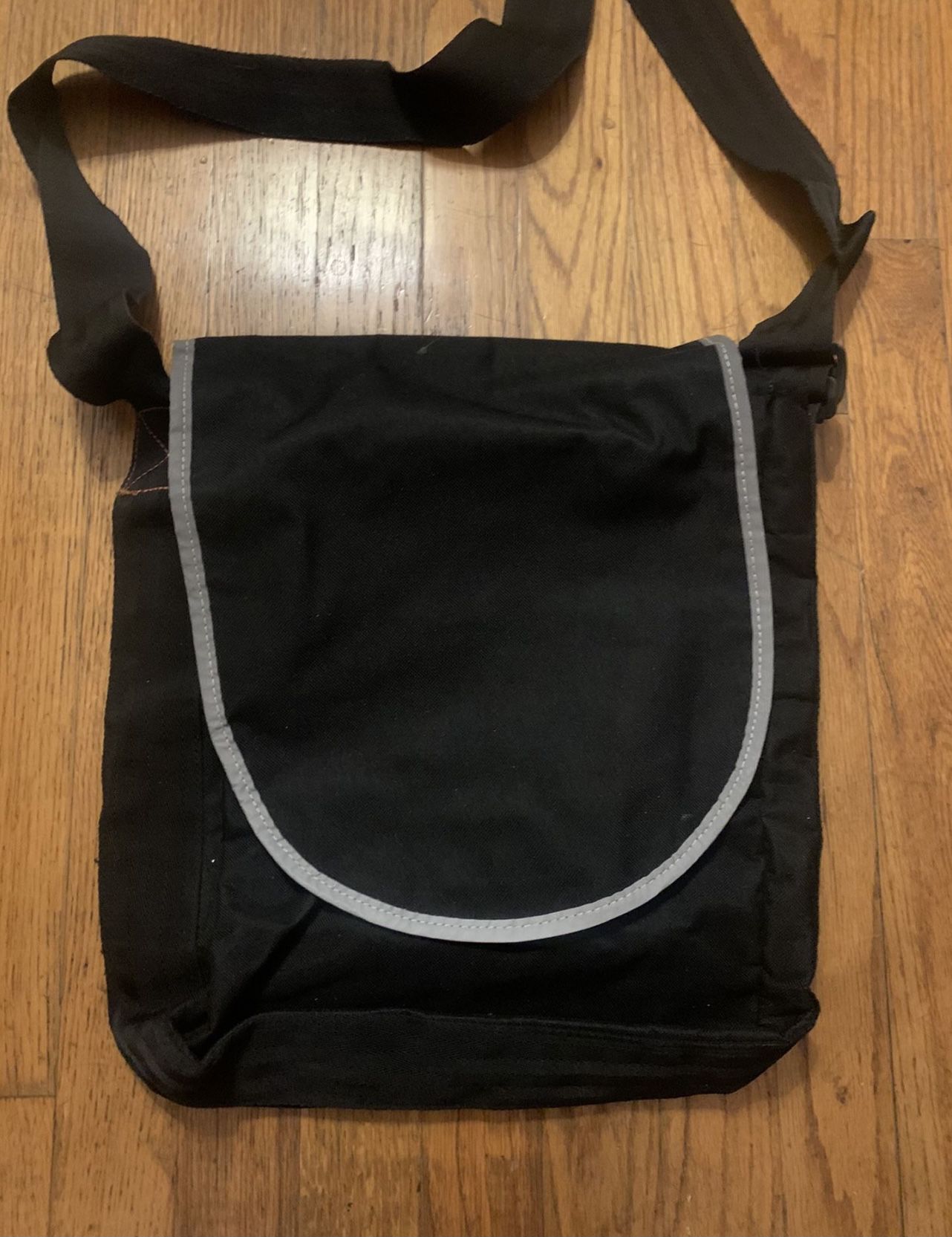 Basic Black Utility Bag W/ Adjustable Strap 14x13