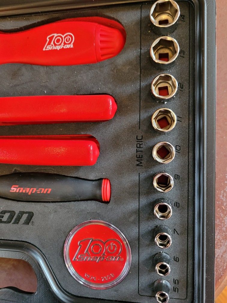 Snap On 31 pc 1/4" General Service Drive Set-100th Anniversary Edition