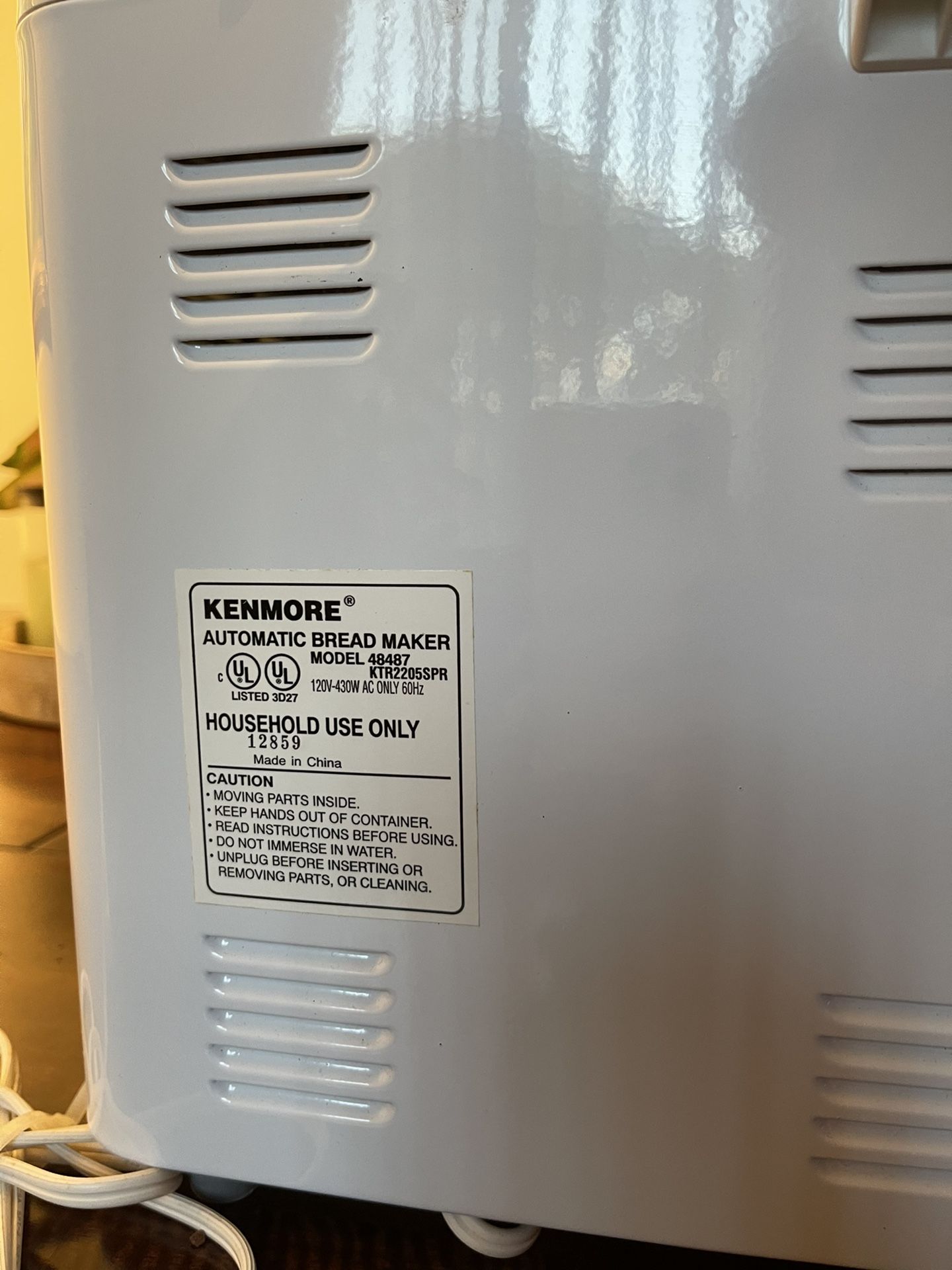 Kenmore Bread Maker