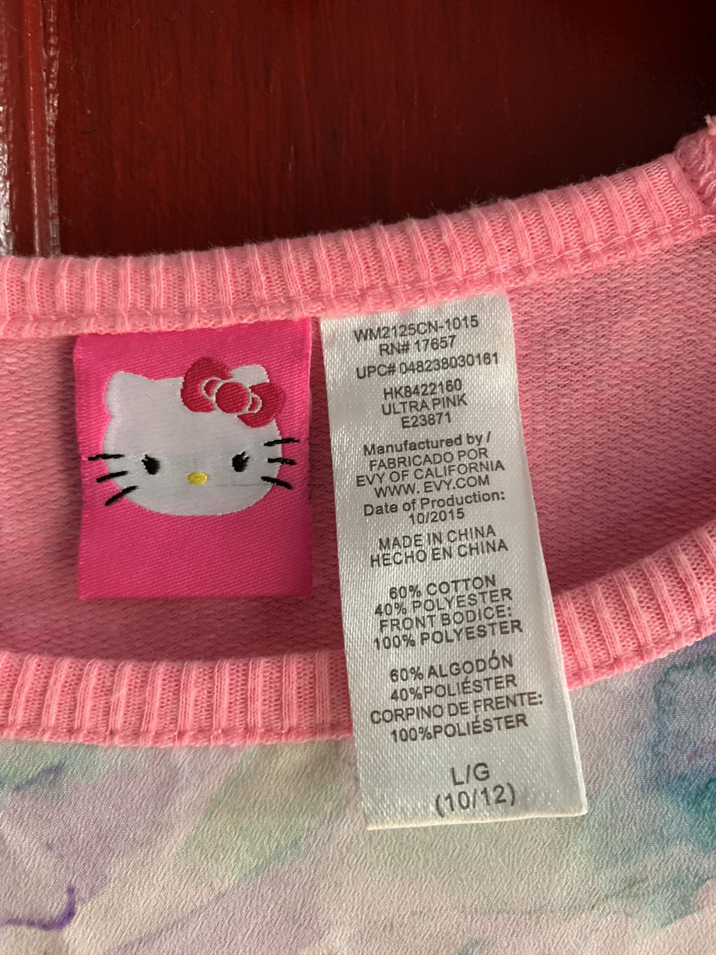 Girls Hello Kitty Shirt Sz:Lg $10