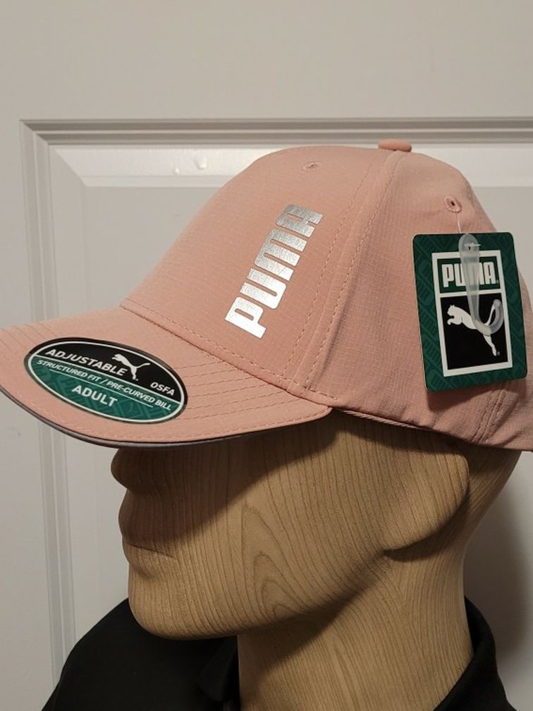 NWT Puma Pink Unisex Adjustable Baseball Hat
