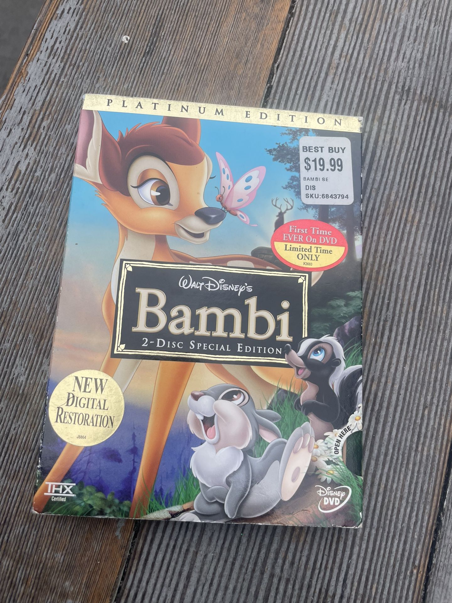 New Walt Disney Bambi DVD