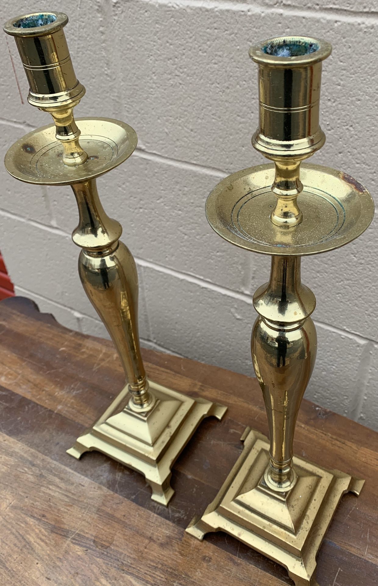 ***18 inch Solid Brass Candle Holders/ Candlesticks ***