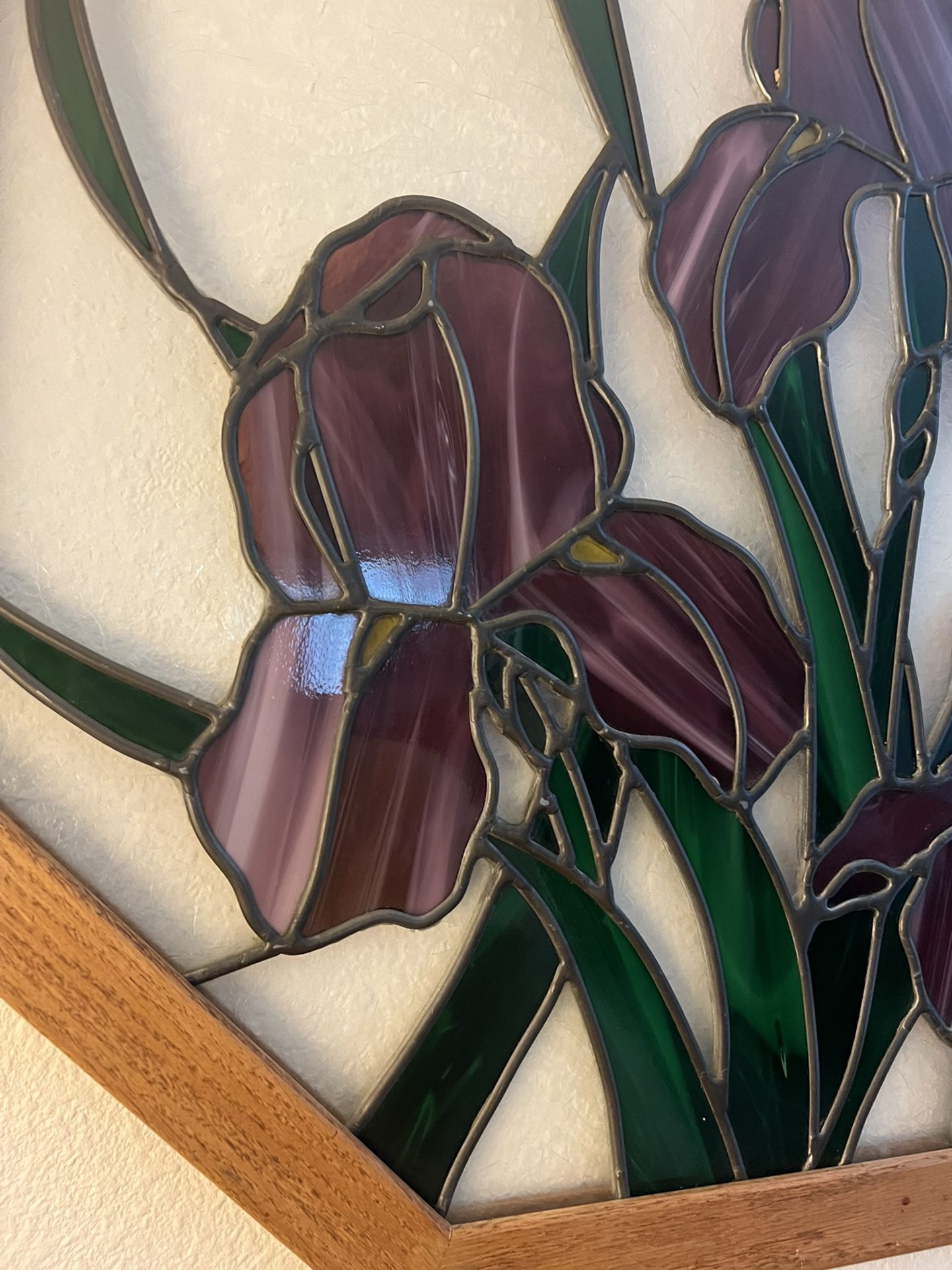 Purple Iris Stain-glass
