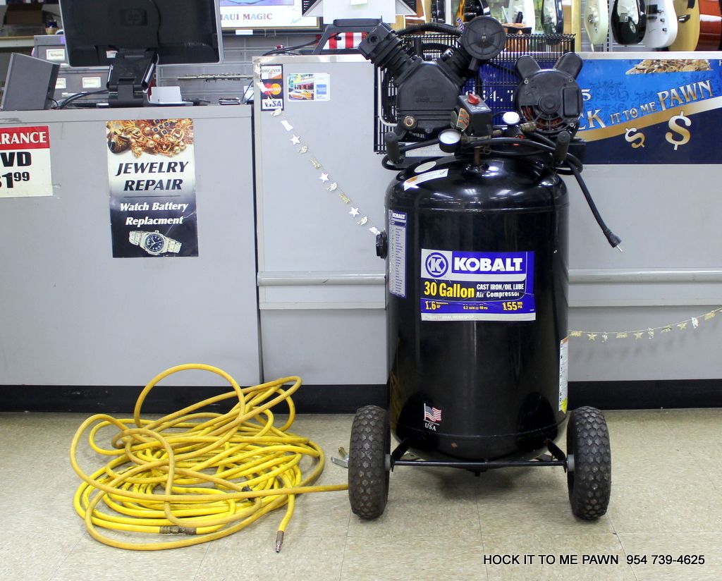 Kobalt 1.6 HP 30 Gallon 155 PSI Portable Electric Air Compressor With