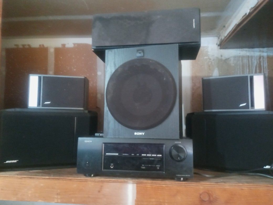 5.1 Surround With Denon Amp And Bose Speakers