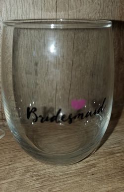 bridesmaid's glass tumbler Thumbnail