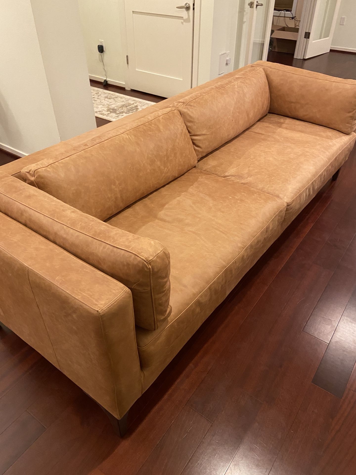 Poly & Bark Argan Leather Sofa for Sale in Bellevue, WA OfferUp