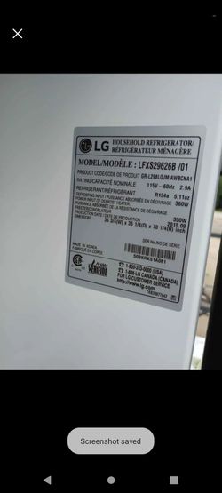 LG 8 Yrs Old Black stainless Steel Refrigerator Thumbnail
