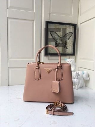 Prada Galleria Pink Bag 31x22x13cm