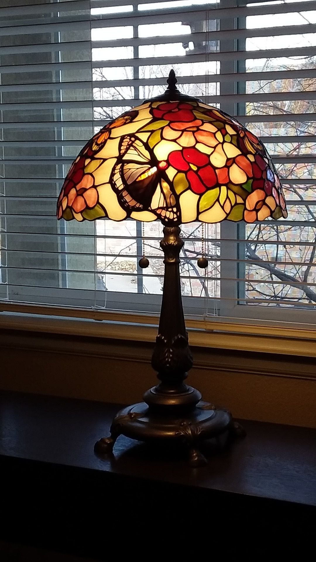 Stained Glass Lamp 27"