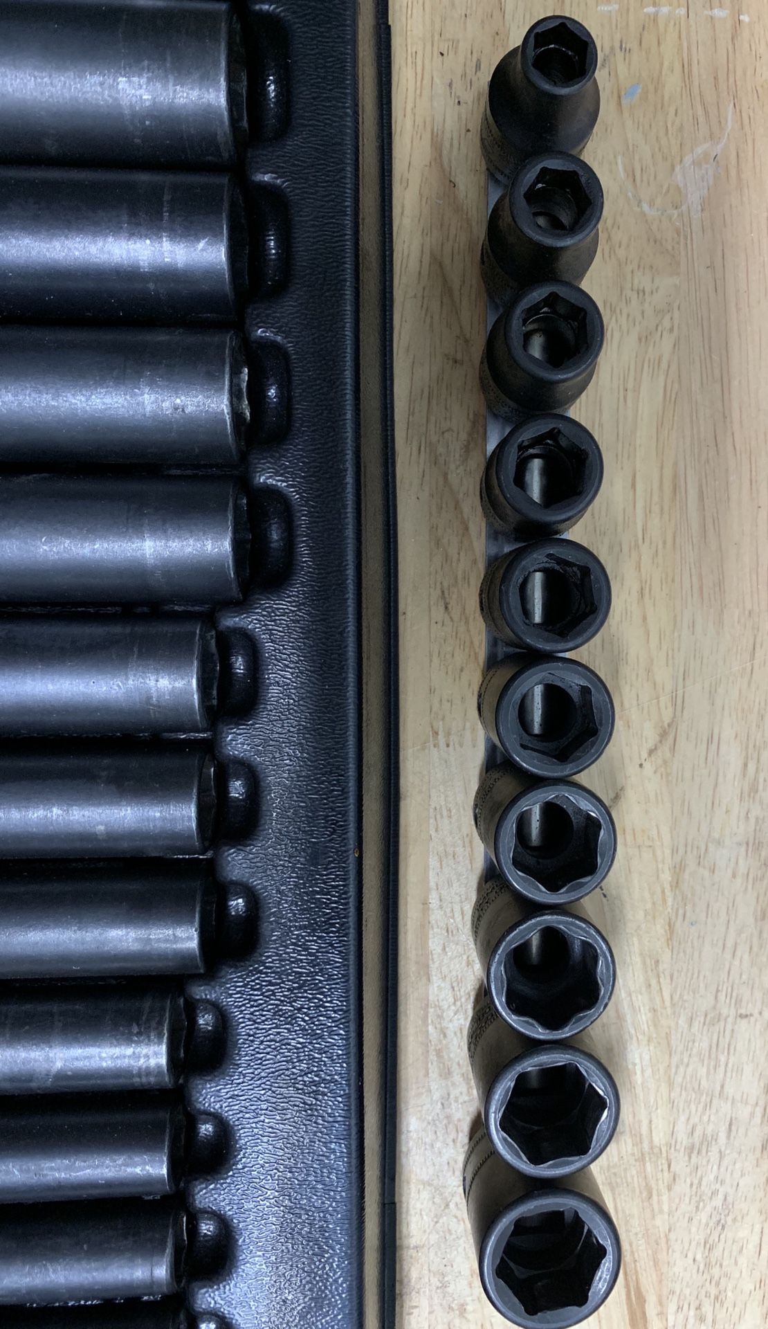 2 Sets SnapOn Metric Impact Sockets Kits Deep Shallow ½ ⅜ Long Short