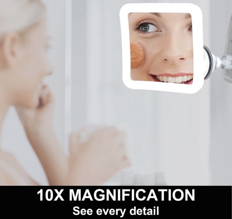 10x Magnifying Led Makeup Mirror