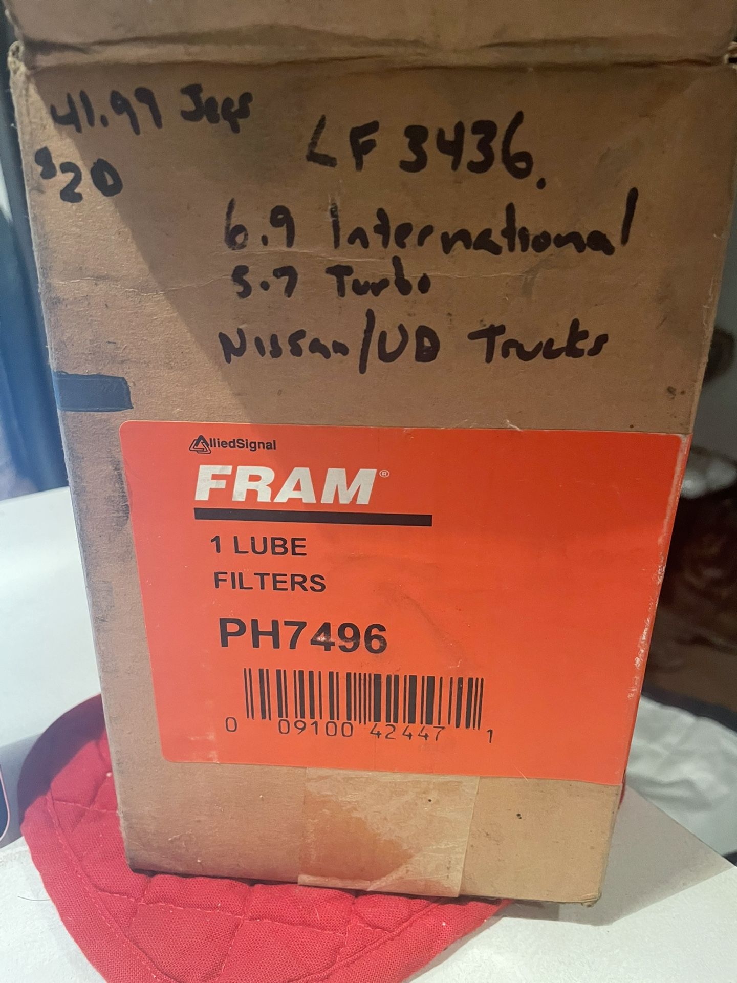 Fran PH7496 Filter For International 6.9L