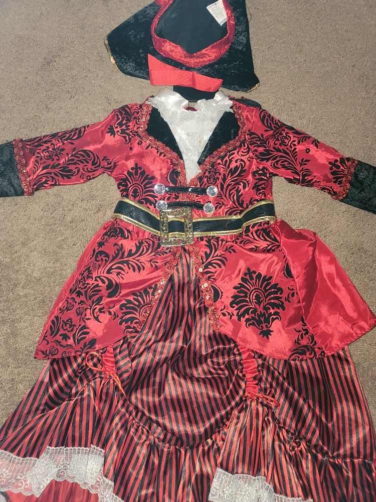 Disfras De Pirata Para Niña Size 3-4 Años