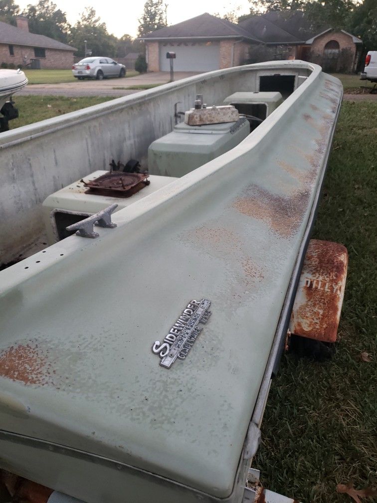 16ft Sidewinder Boat And 55hp Motor