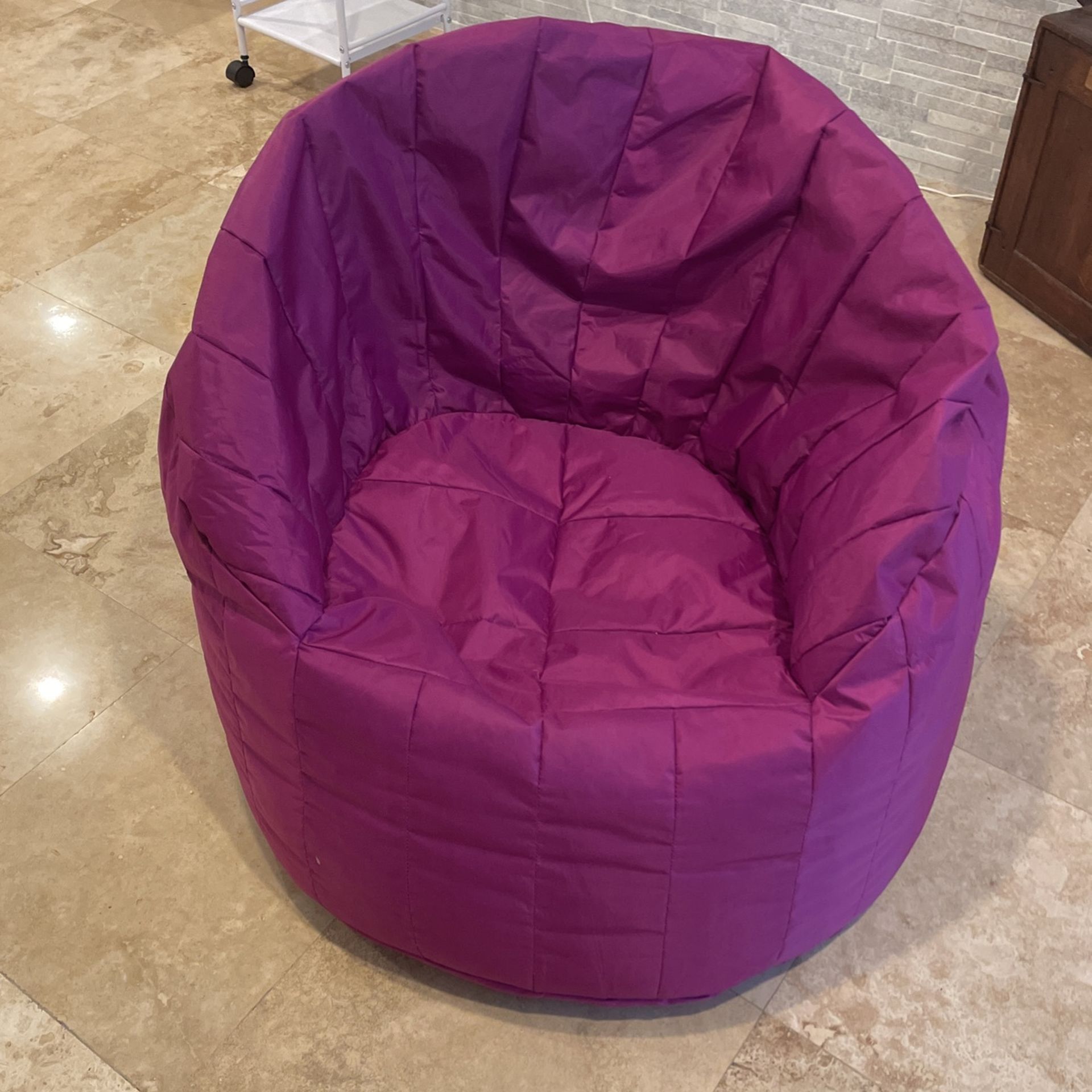 Purple bean bag