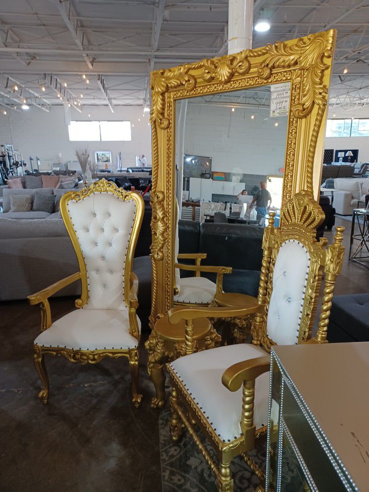 Complete Gold Set Throne Chair