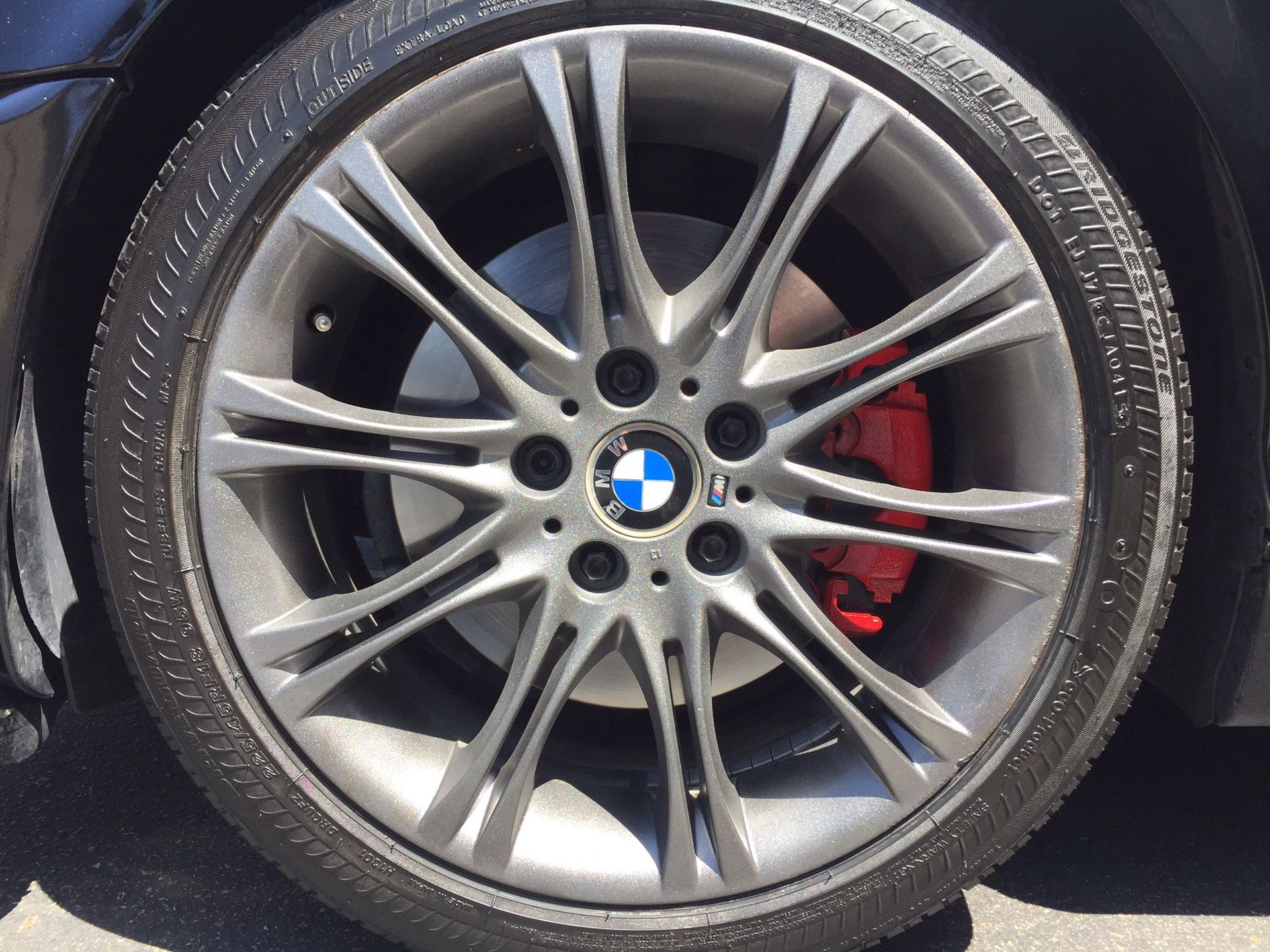 BMW E46 ZHP MTECH 2 STYLE 135 WHEELS RIMS BRIDGESTONE RFT POTENZA TIRES ...