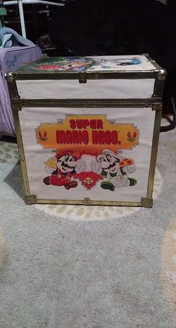 Rare Vintage Mario/Zelda Nintendo Game Storage Box Thumbnail
