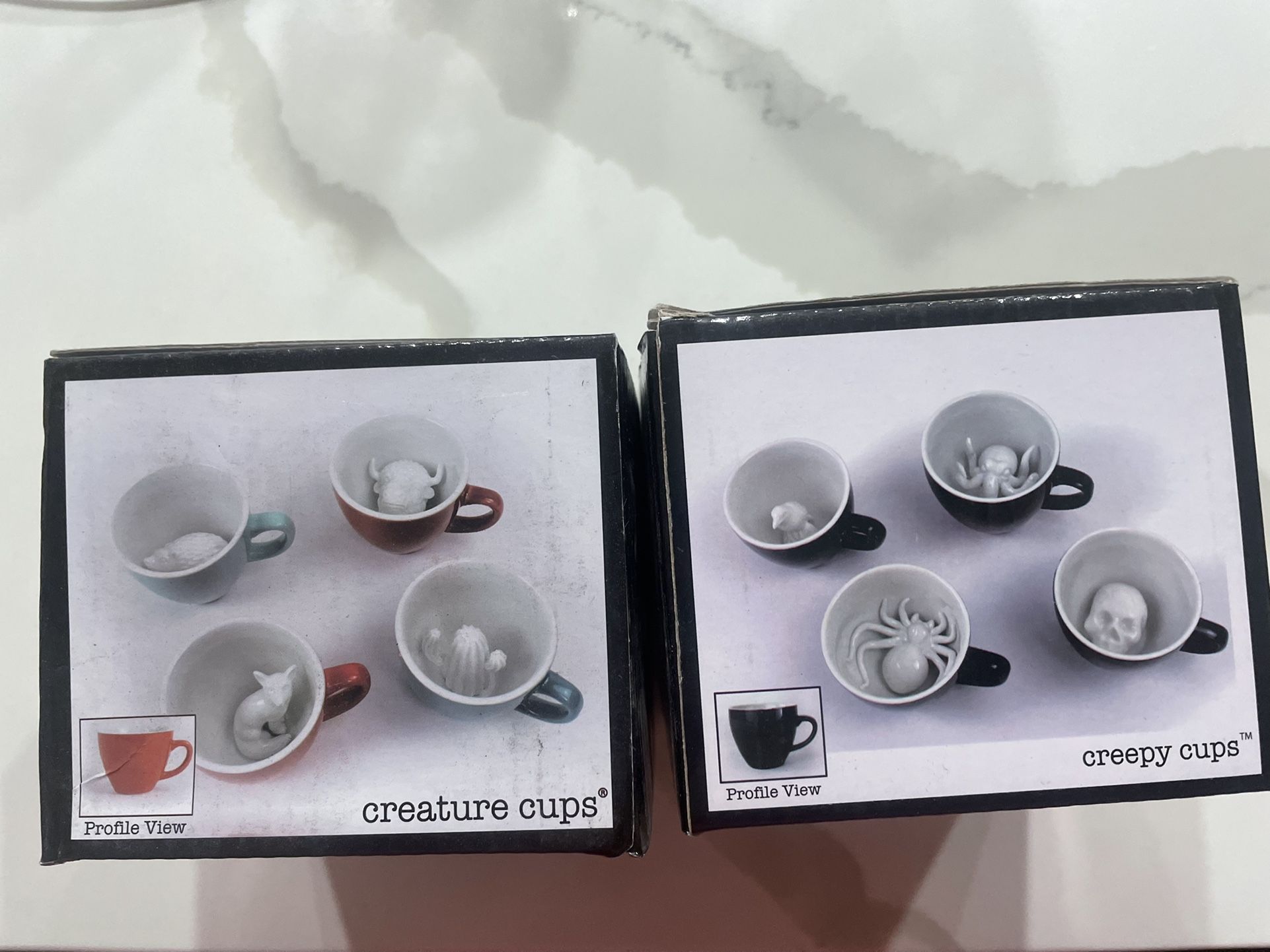 Boxed Tea Cups Assorted Colors Car & Animals