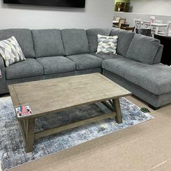 Best Deal - $39 Down ✅ IN STOCK.[SPECIAL] Dalhart Charcoal RAF Sectional Thumbnail