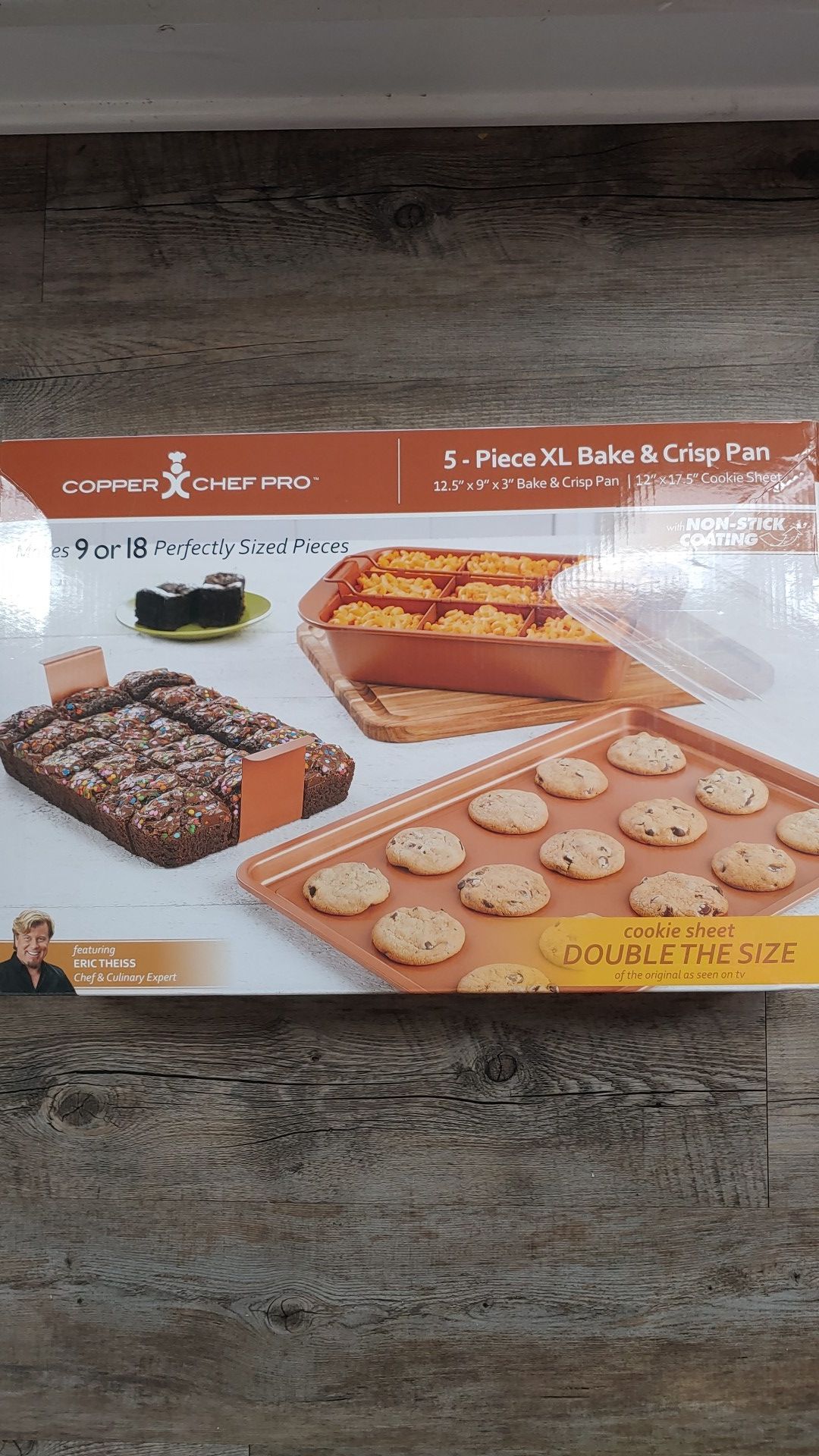 Copper Chef Pro 5- Piece XL Bake & Crisp Pan