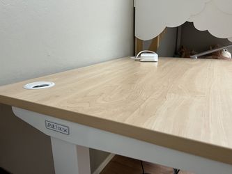 Uplift Standing Desk Rubberwood White 42” Width x30” Deep Thumbnail