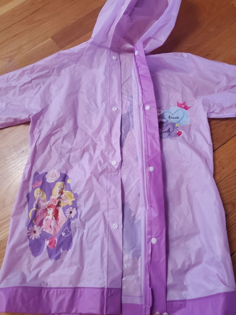 DISNEY PRINCESS PURPLE & PINK RAINCOAT!
