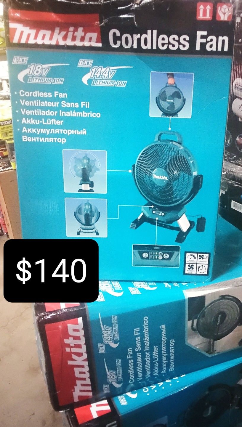 MAKITA CORDLESS FAN LXT LITHIUM-ION 18V ( TOOL-ONLY)