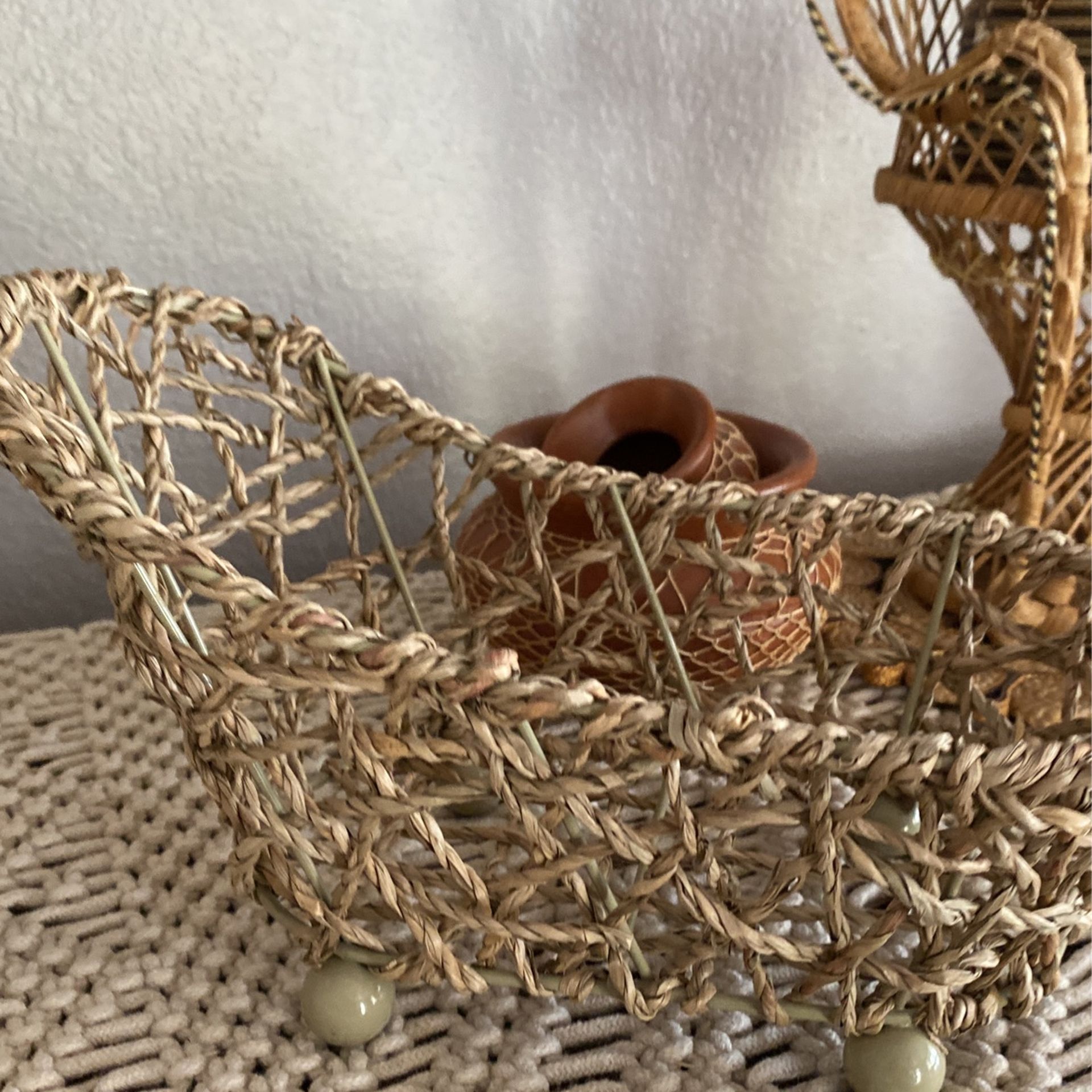 Wicker Bathtub Decor 10x5 In (28)