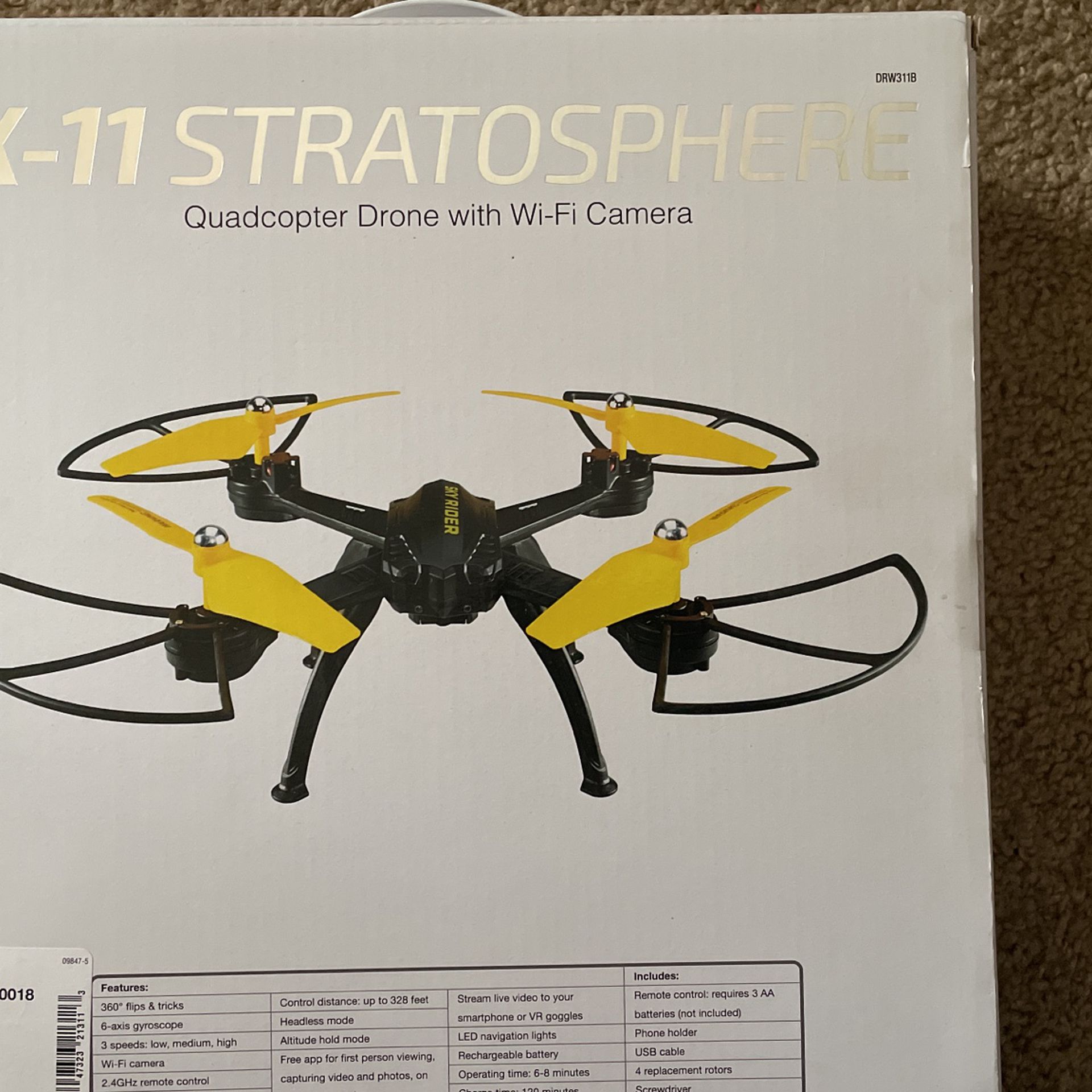 X-11 Stratosphere Quadcopter Drone  With Wi-fi  Camera   