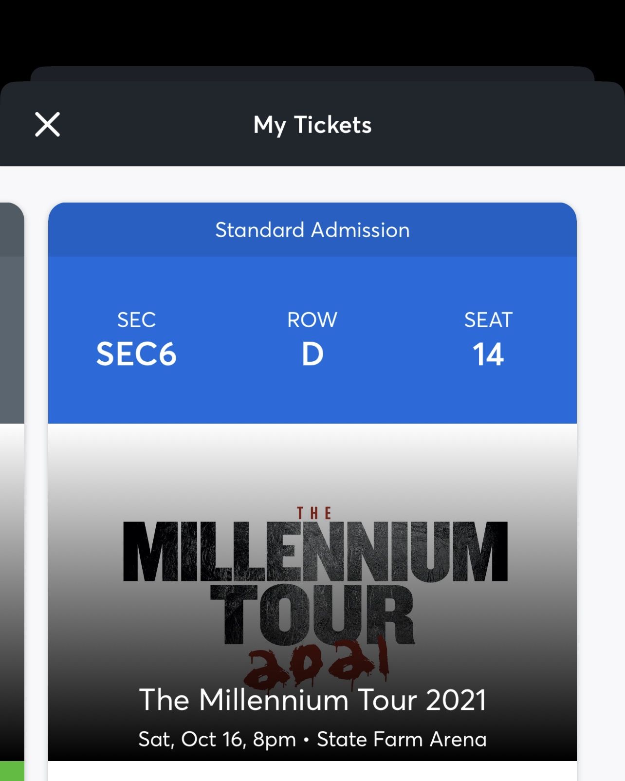 Millennium Tour Atlanta Oct 16th